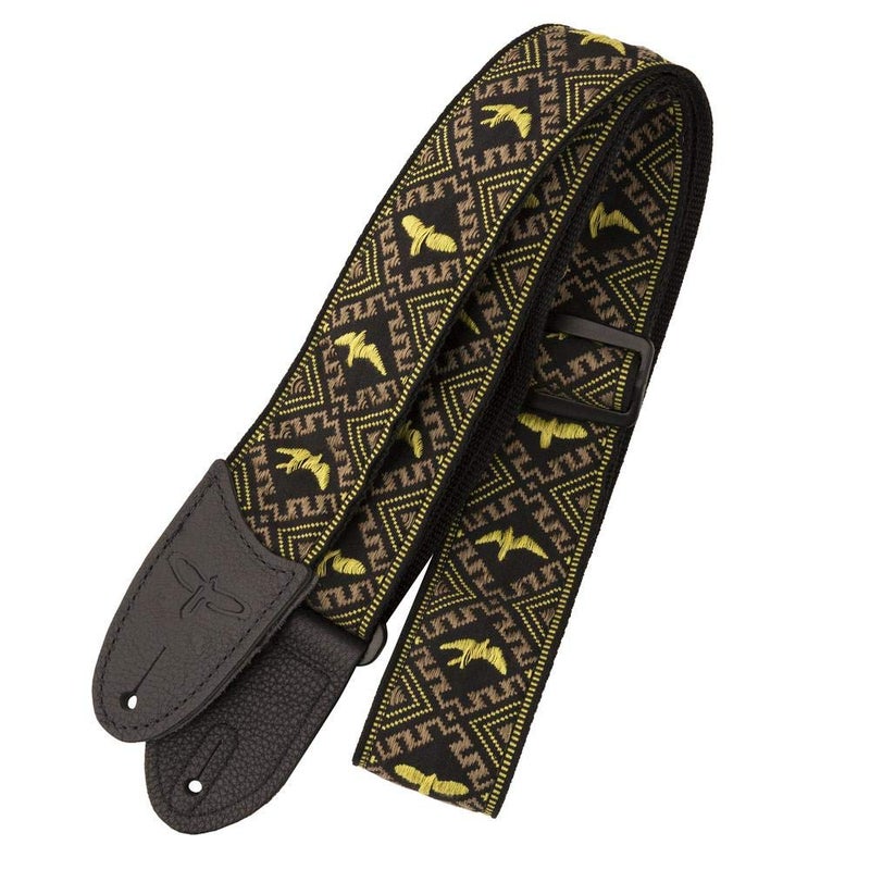 PRS Hootenanny Style 2" Strap Yellow Birds - Image 3